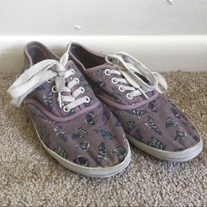 Fat Face Canvas Butterfly Sneakers
